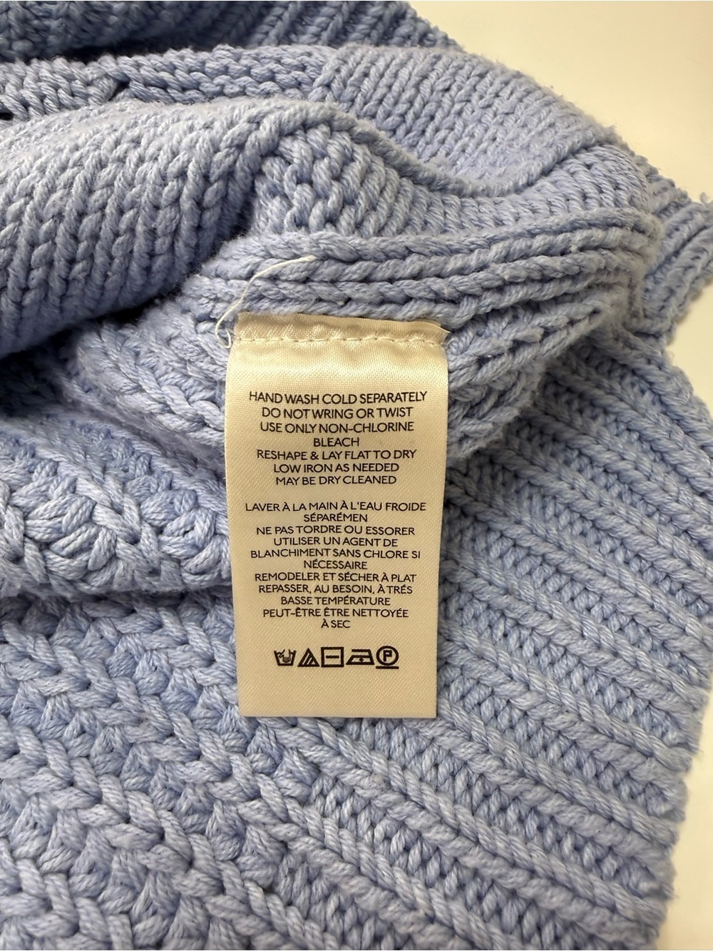 Free People Lavender Blue Cropped Crew Sweater - Picture 6 of 7